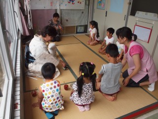 保育園の和室にて 保育園の和室にて